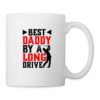 Best Daddy By A Long Drive - Tasse - Weiß - Rechts