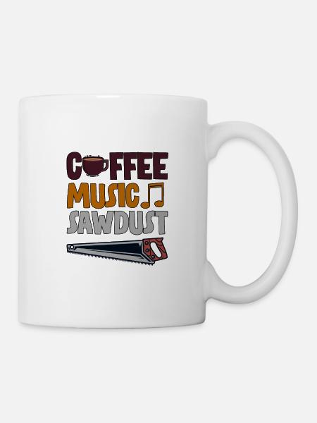 Coffee Music Sawdust 4 - Tasse - Weiß
