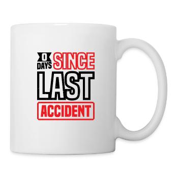 0 jours depuis le dernier accident 34 - Mug blanc - blanc - Droite