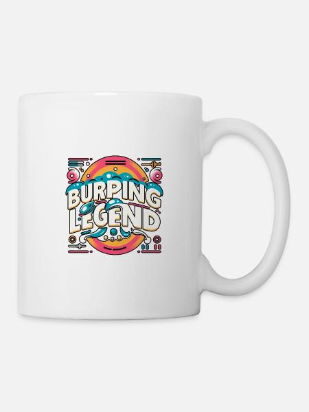 Burping Legend 14 - Tasse - Weiß