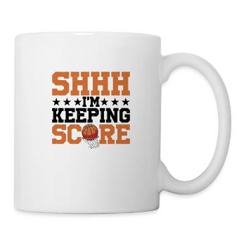 Chut, je garde le score 22 - Mug blanc - blanc - Droite