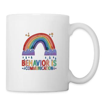 Le comportement, c’est la communication 23 - Mug blanc - blanc - Droite