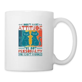 Je n’ai pas d’attitude 6 - Mug blanc - blanc - Droite