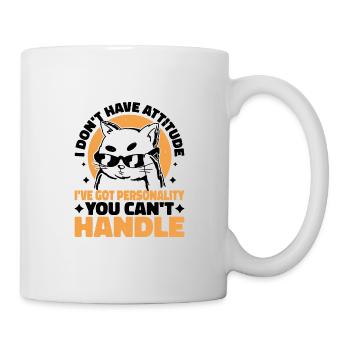 Je n’ai pas d’attitude 7 - Mug blanc - blanc - Droite