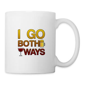 Je vais dans les deux sens 3 - Mug blanc - blanc - Droite
