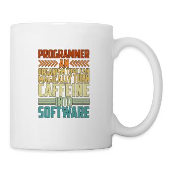 Organism That Can Turn Caffeine Into Software 2 - Mug - white - Right