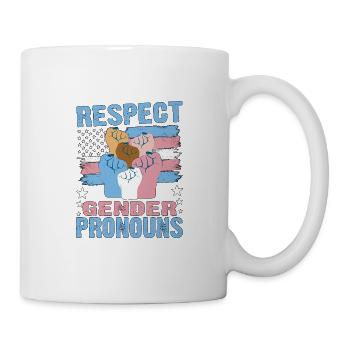 Respect Gender Pronouns 3 - Mug - white - Right