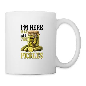 I'm Here To Eat All The Pickles 5 - Mug - white - Right