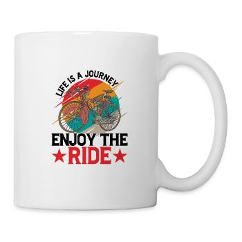 La vie est un voyage, profitez de la balade 5 - Mug blanc - blanc - Droite