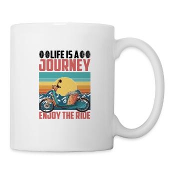 La vie est un voyage, profitez de la balade 7 - Mug blanc - blanc - Droite