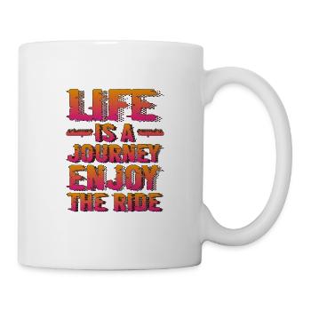 La vie est un voyage, profitez de la balade 8 - Mug blanc - blanc - Droite