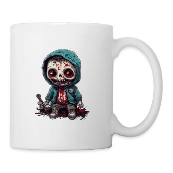Horror Doll / Halloween / Creepy / Dark - Mug - white - Right