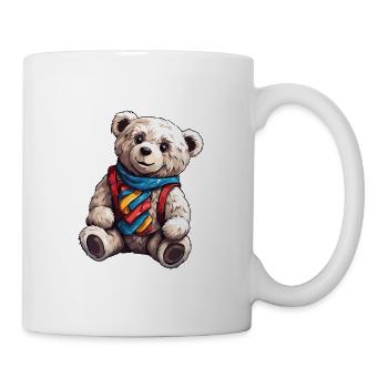 Teddybär / Kuscheltier / Stofftier / Geschenkidee - Tasse - Weiß - Rechts