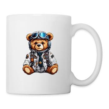 Teddybär / Kuscheltier / Stofftier / Geschenkidee - Tasse - Weiß - Rechts