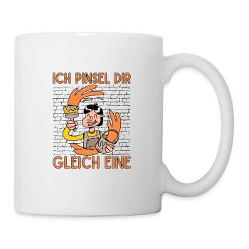 Peintre Je vais te brosser tout de suite Une idée de maître peintre - Mug blanc - blanc - Droite