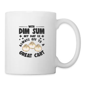 Bao Bun Funny Dim Sum Always Great Cart Asian - Mug - white - Right