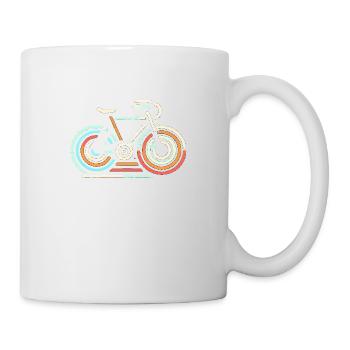 Minimalistisches futuristisches Fahrrad Design - Tasse - Weiß - Rechts