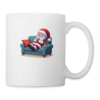 Cool Santa Claus with sunglasses - Mug - white - Right