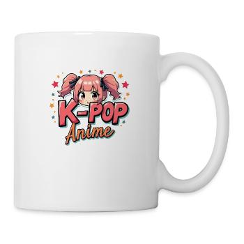 K-Pop: süßes Mädchen im Anime-Stil - Tasse - Weiß - Rechts