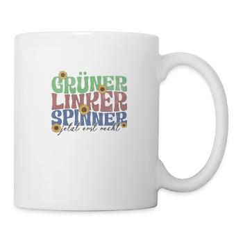 gruener linker spinner - Tasse - Weiß - Rechts