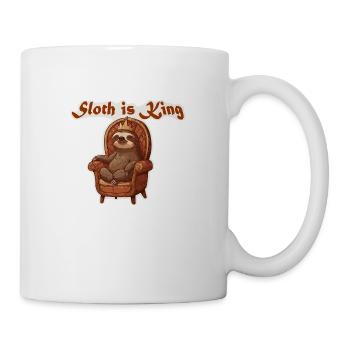 Sloth is King | Faultierkönig des Nordens - Tasse - Weiß - Rechts