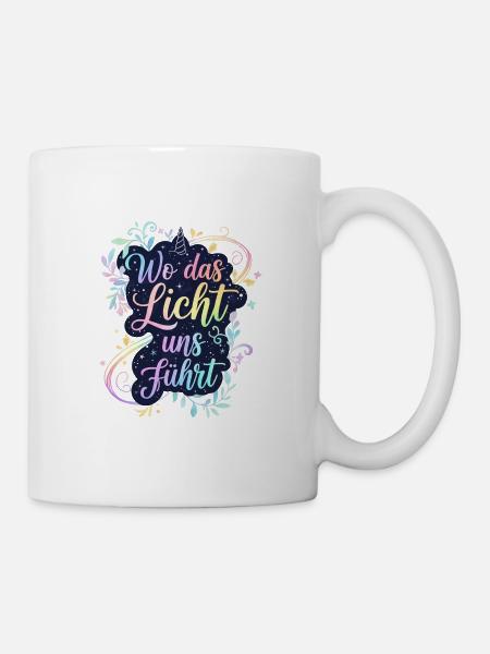 Wo das Licht uns führt - Tasse - Weiß