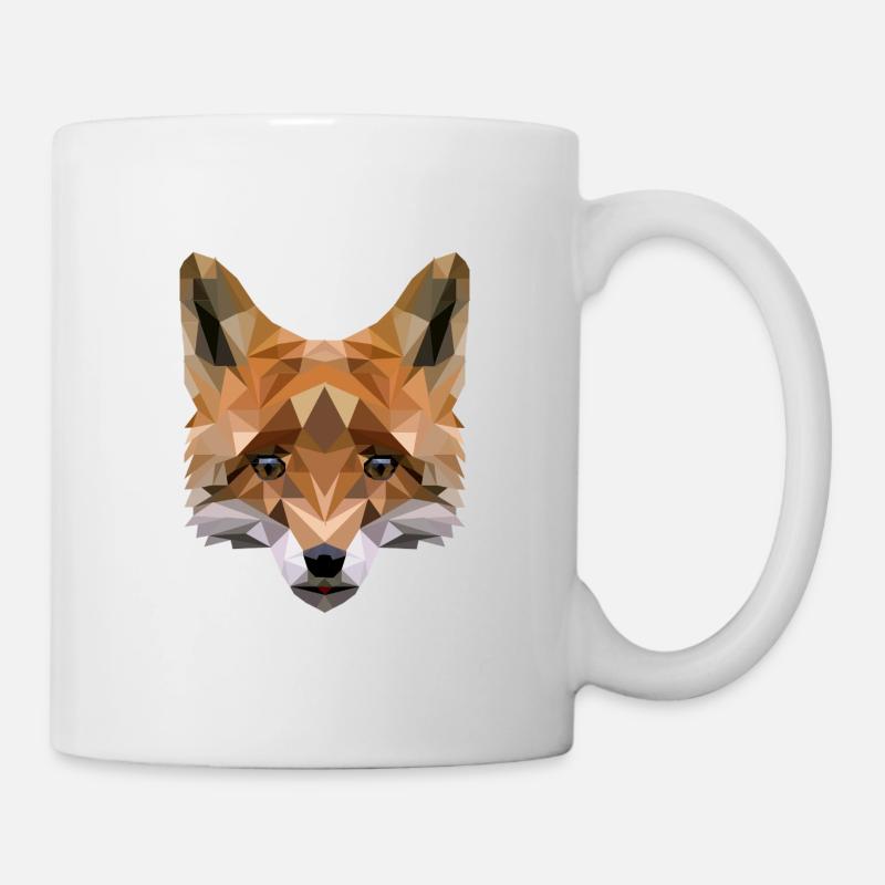 Polygon Fuchs - Tasse - Weiß