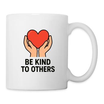 Hands Holding Heart of Kindness - Mug - white - Right