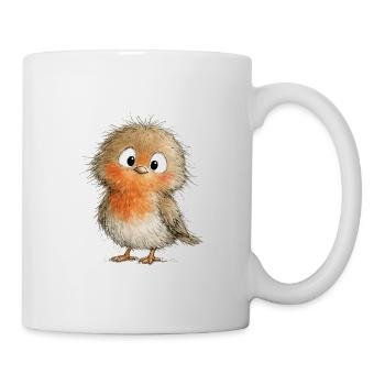 Süßer Robin. - Tasse - Weiß - Rechts
