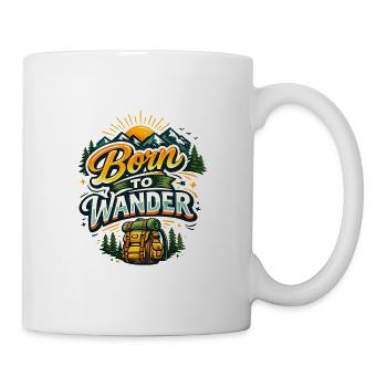 Born to wander in the mountains - Mug - white - Right
