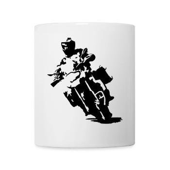 ReiseEnduroGS einfarbig - Tasse - Weiß - Vorne