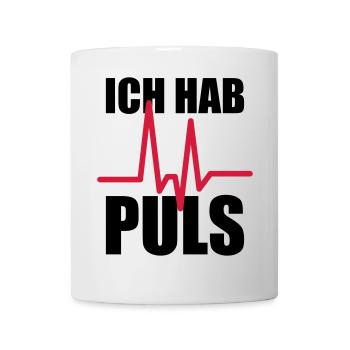 Ich hab Puls - Tasse - Weiß - Vorne
