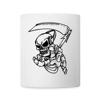 Skelett mit Sense - Mug - white - Front