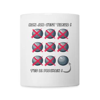 Profession tireur de boules - Mug blanc - blanc - Devant