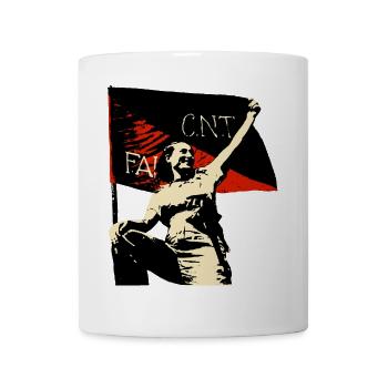 Anarchy Flag Woman - Tasse - Weiß - Vorne