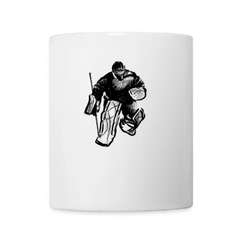 Hockey Torwart - Tasse - Weiß - Vorne