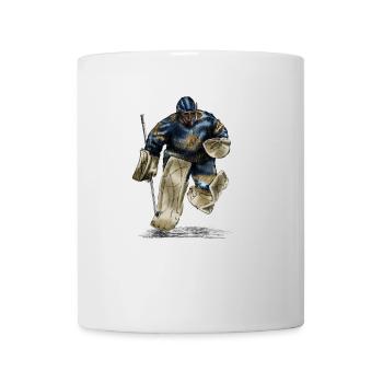 Hockey Torwart - Tasse - Weiß - Vorne