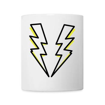 Lightning flash lighting - Mug - white - Front