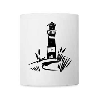 Leuchtturm Design klassisch - Tasse - Weiß - Vorne
