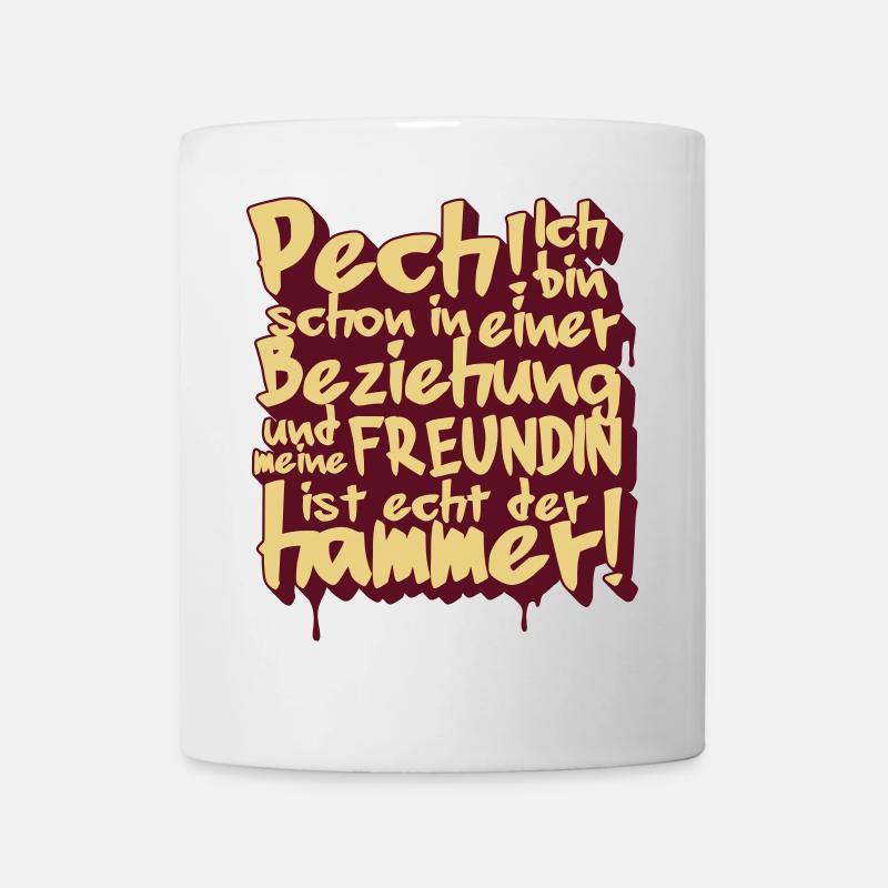 Meine Freundin ist der hammer! - Tasse - Weiß