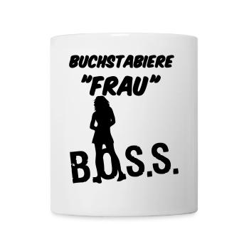 Frau Spruch Geschenk - Tasse - Weiß - Vorne
