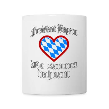 Do samma dahoam - Tasse - Weiß - Vorne