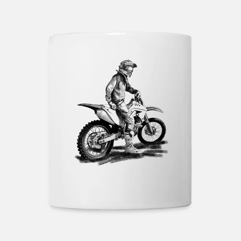 Biker - Mug blanc - blanc