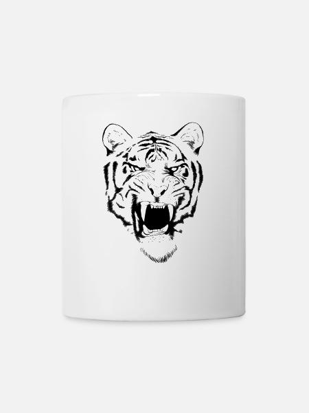 tigre classique - Mug blanc - blanc