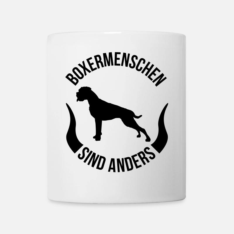 Boxermenschen sind anders - Tasse - Weiß