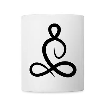 lotus yoga - Mug - white - Front
