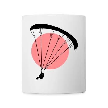 Paraglider Sunset Vector - Mug - white - Front