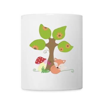 Fuchs unterm Baum - Tasse - Weiß - Vorne