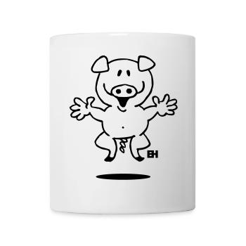 Sau - Tasse - Weiß - Vorne