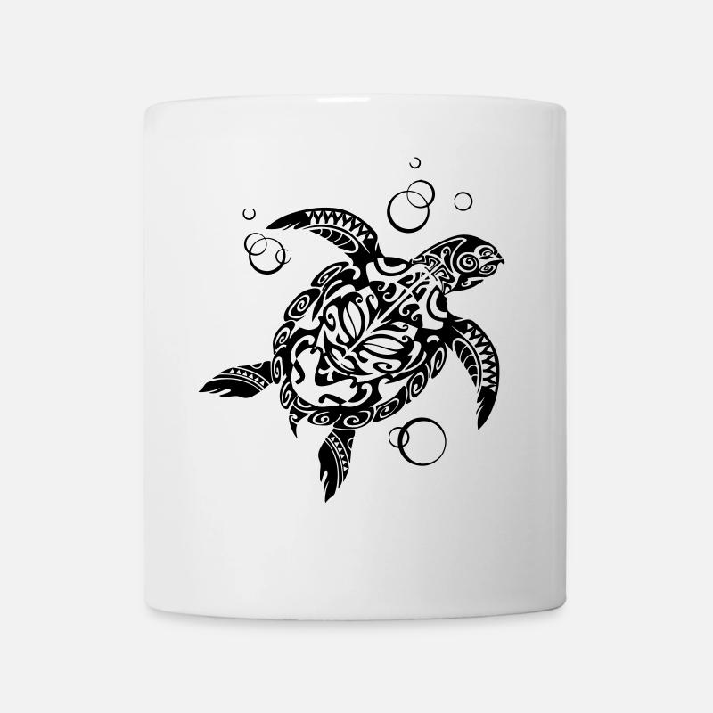 Tortue vigilante - Mug blanc - blanc